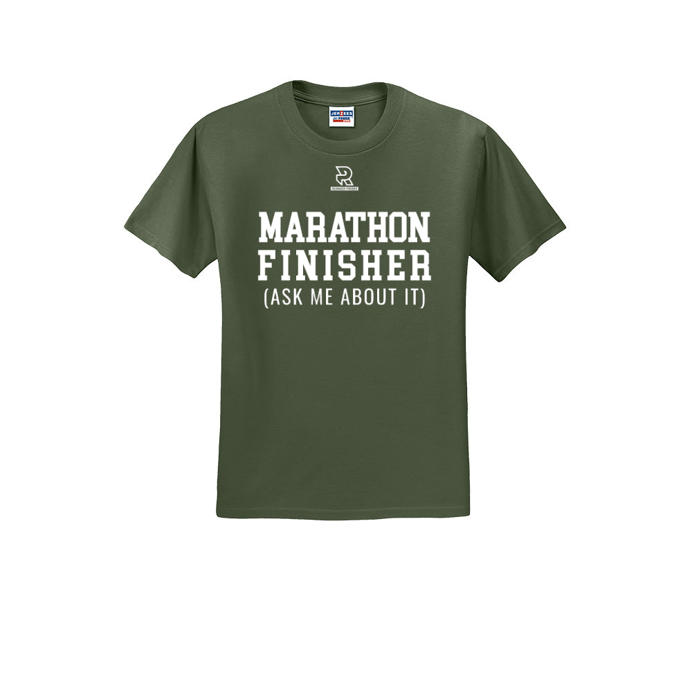 MARATHON FINISHER (White) - Short Sleeve 50/50 Tee
