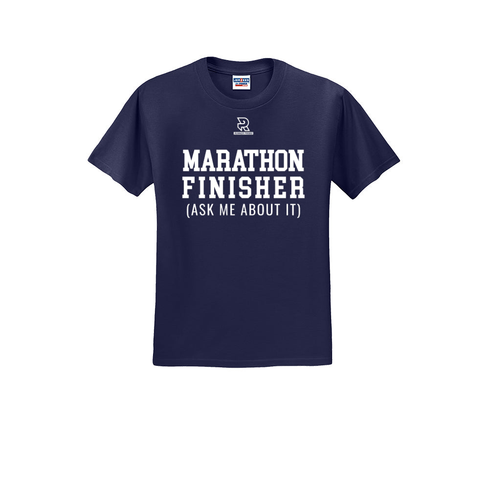 MARATHON FINISHER (White) - Short Sleeve 50/50 Tee