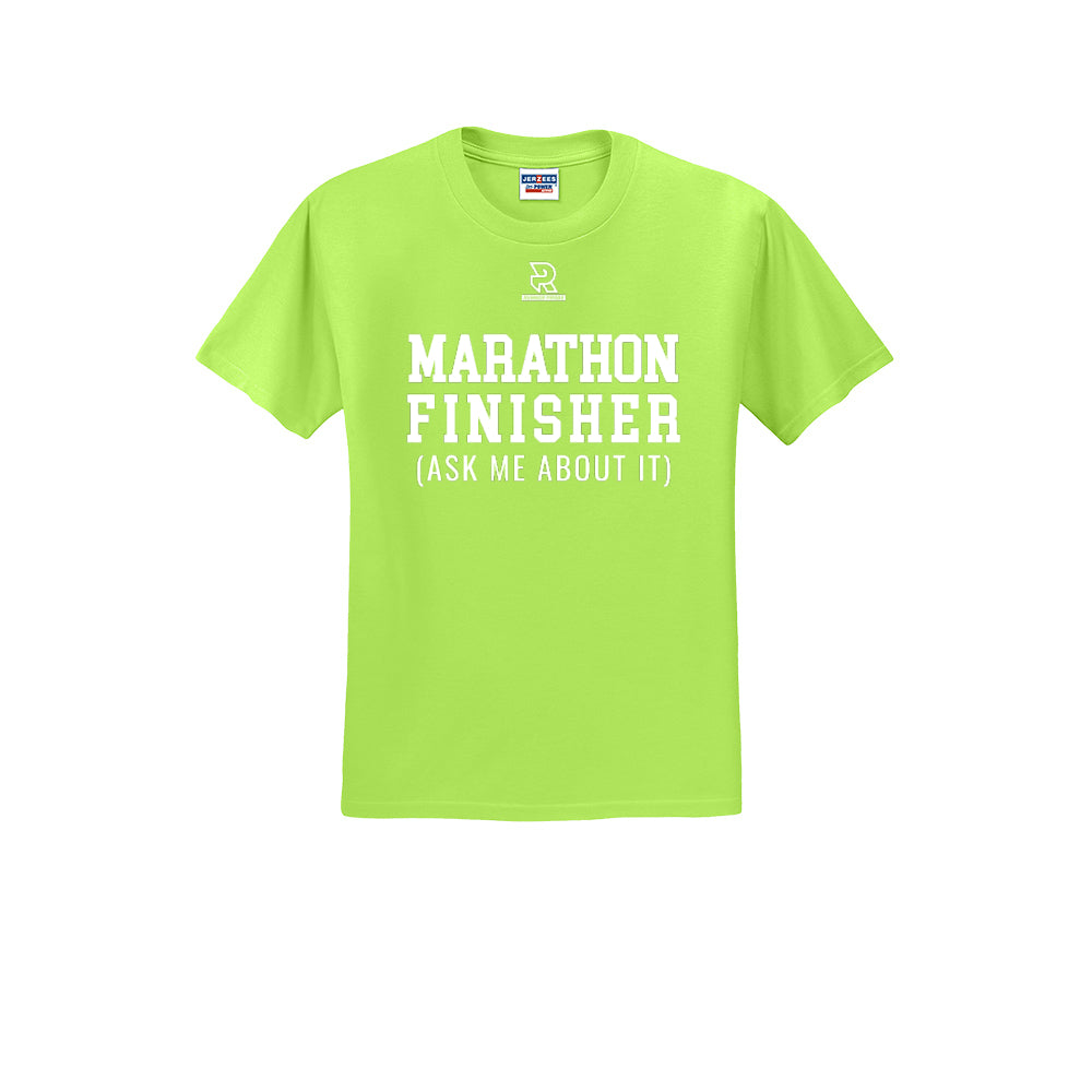MARATHON FINISHER (White) - Short Sleeve 50/50 Tee