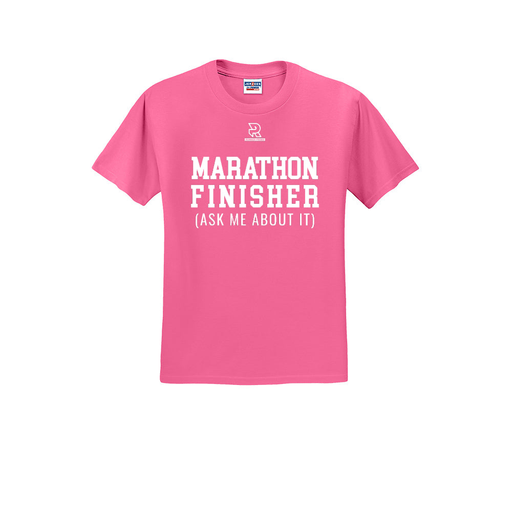 MARATHON FINISHER (White) - Short Sleeve 50/50 Tee