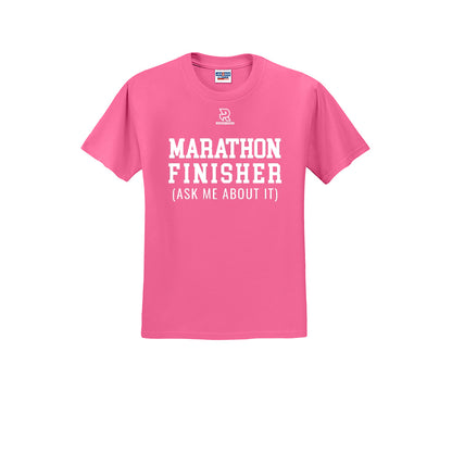 MARATHON FINISHER (White) - Short Sleeve 50/50 Tee