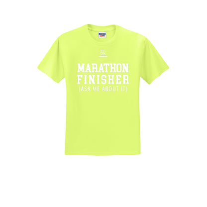 MARATHON FINISHER (White) - Short Sleeve 50/50 Tee
