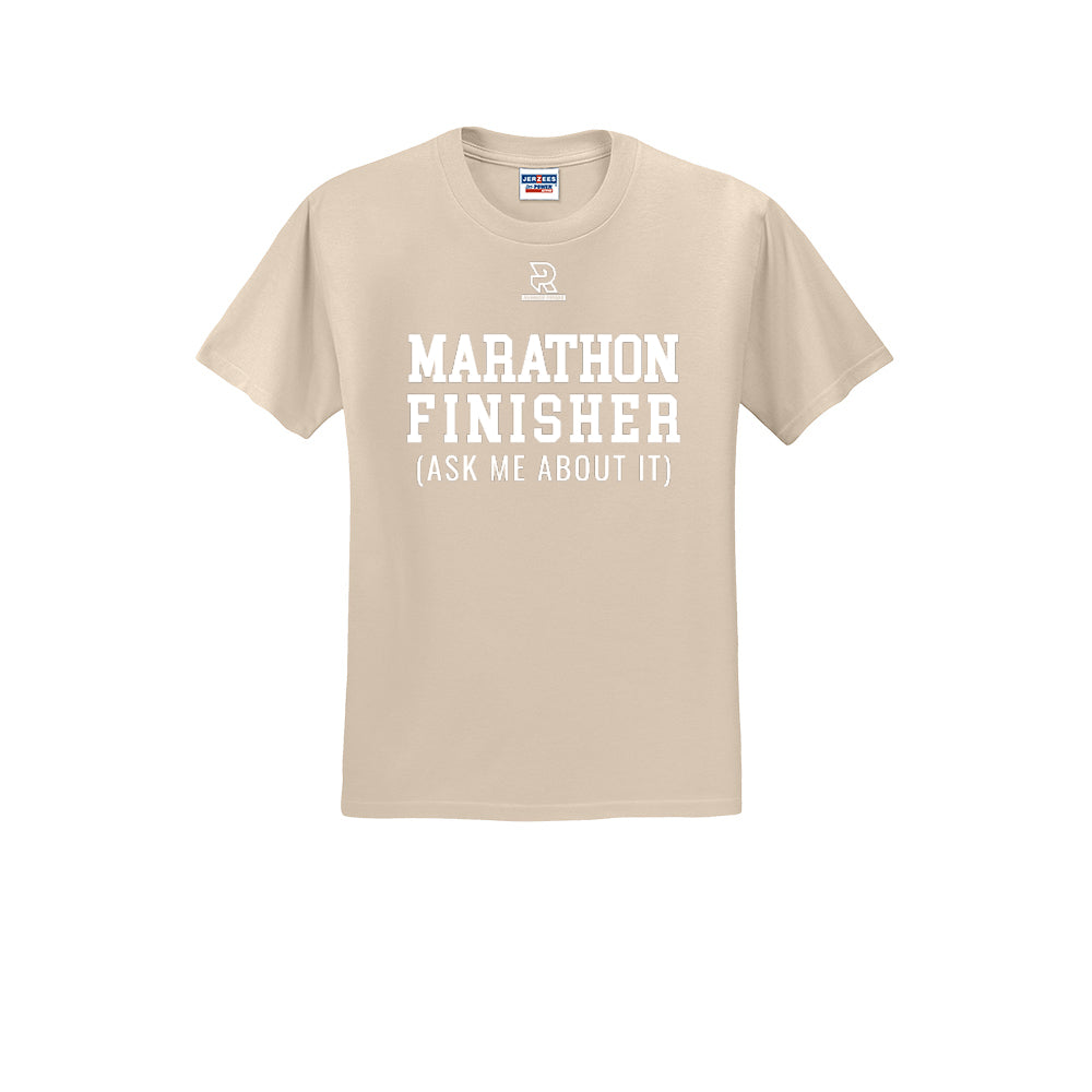 MARATHON FINISHER (White) - Short Sleeve 50/50 Tee