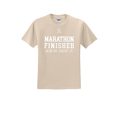 MARATHON FINISHER (White) - Short Sleeve 50/50 Tee