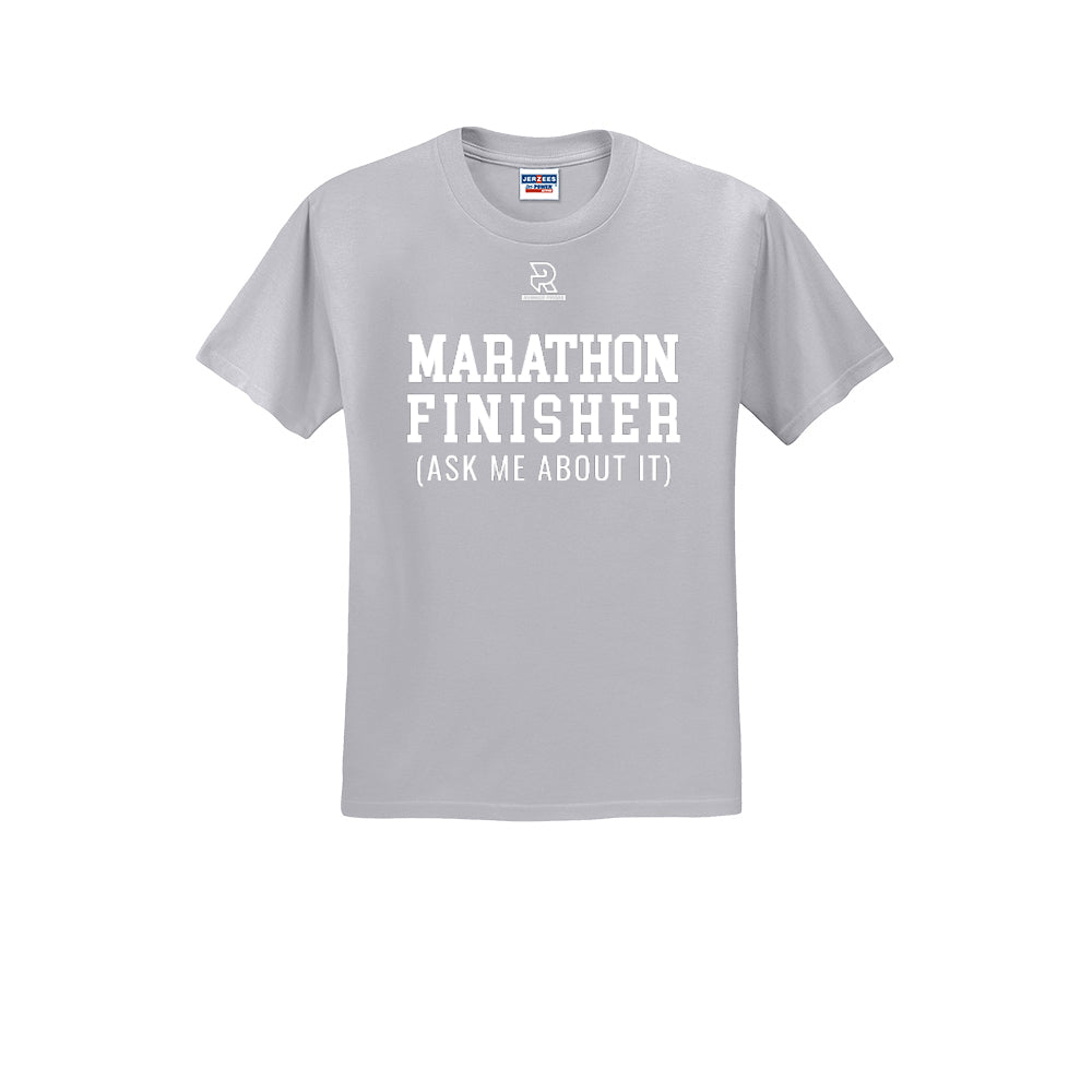 MARATHON FINISHER (White) - Short Sleeve 50/50 Tee