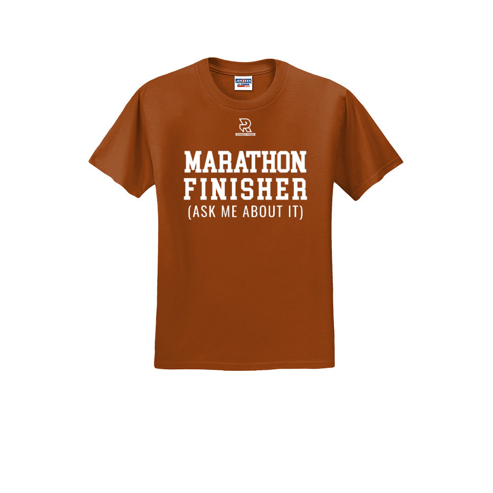 MARATHON FINISHER (White) - Short Sleeve 50/50 Tee