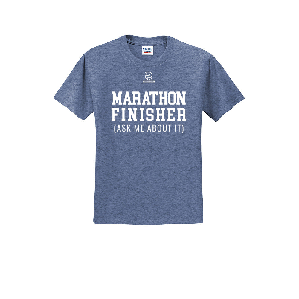 MARATHON FINISHER (White) - Short Sleeve 50/50 Tee