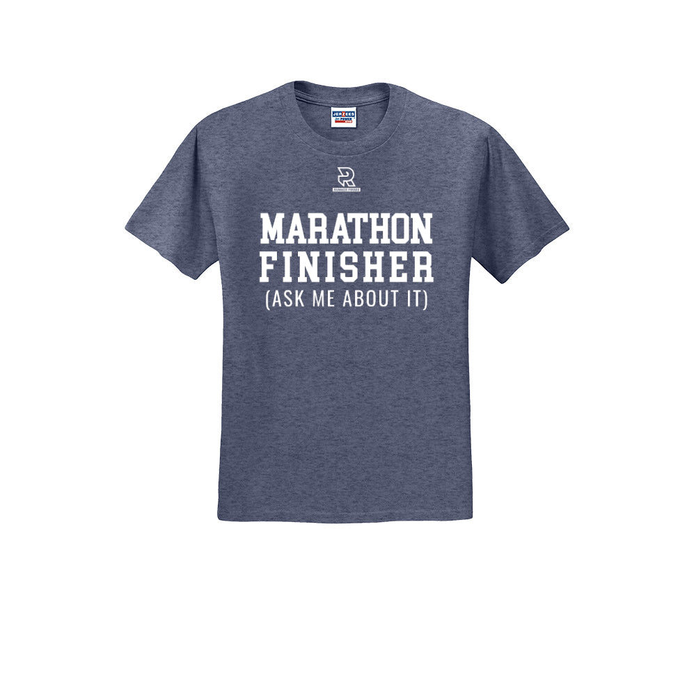 MARATHON FINISHER (White) - Short Sleeve 50/50 Tee
