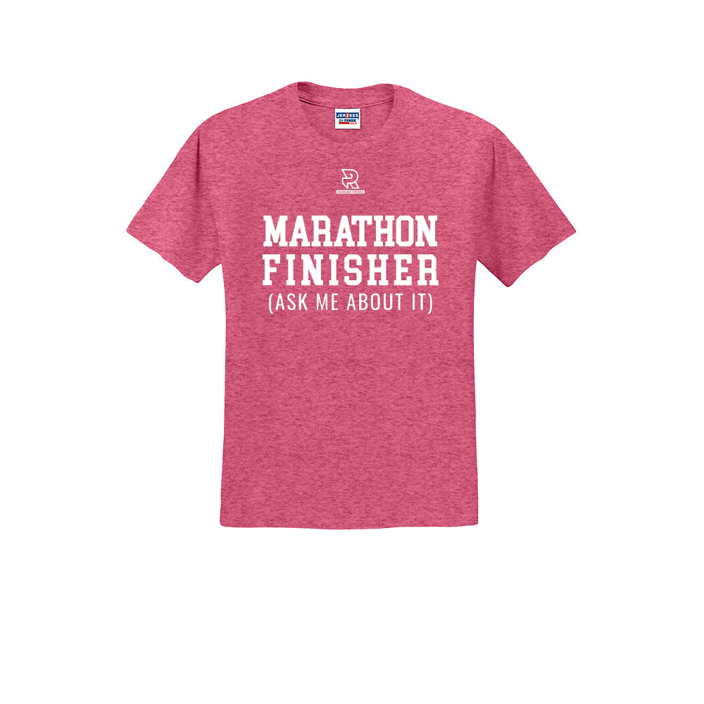 MARATHON FINISHER (White) - Short Sleeve 50/50 Tee