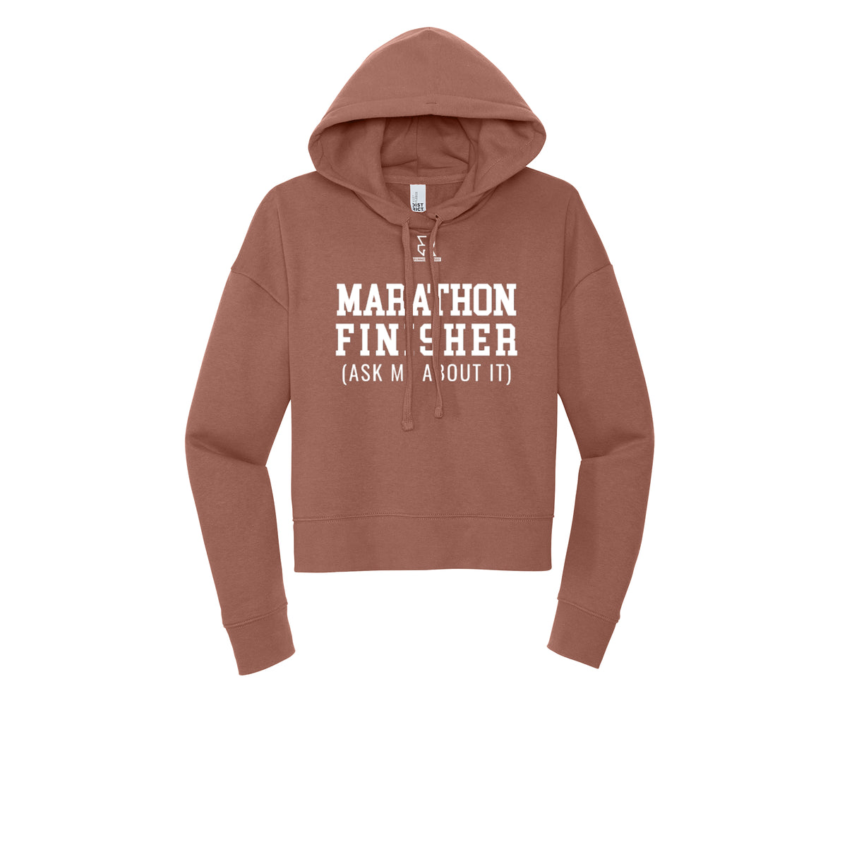 MARATHON FINISHER (White) - Womens Fleece Hoodie