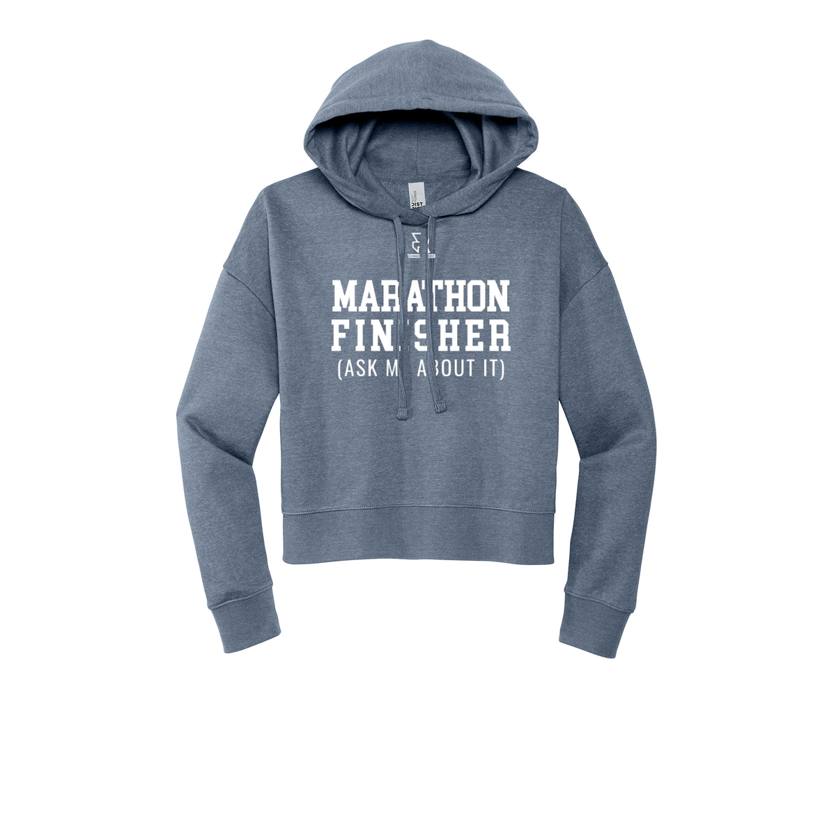 MARATHON FINISHER (White) - Womens Fleece Hoodie