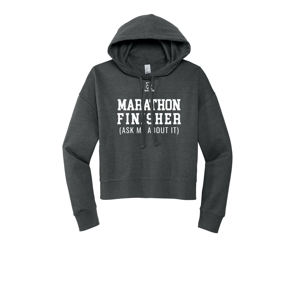 MARATHON FINISHER (White) - Womens Fleece Hoodie