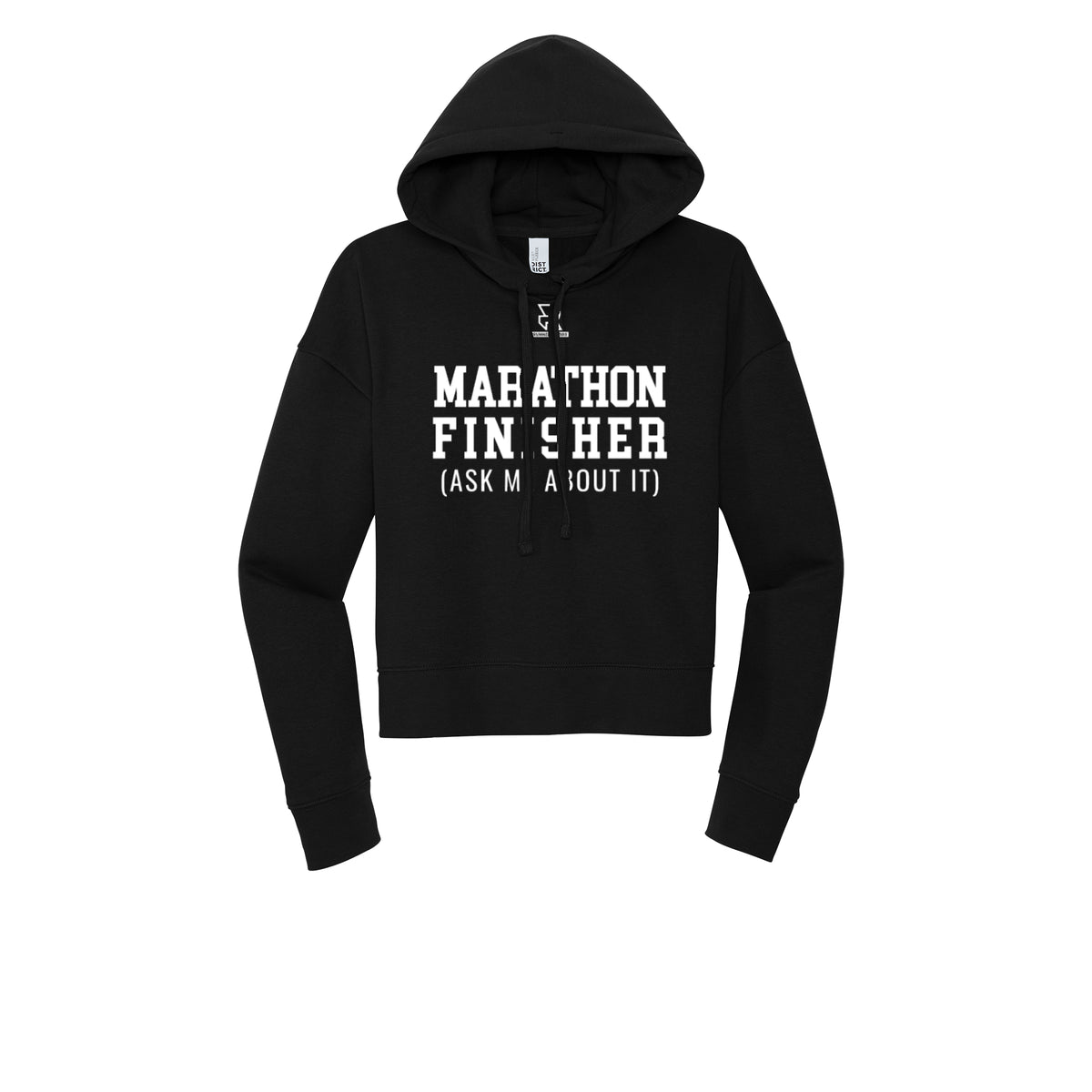 MARATHON FINISHER (White) - Womens Fleece Hoodie