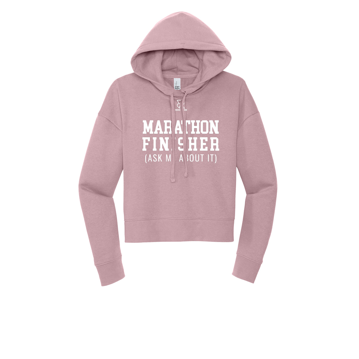 MARATHON FINISHER (White) - Womens Fleece Hoodie