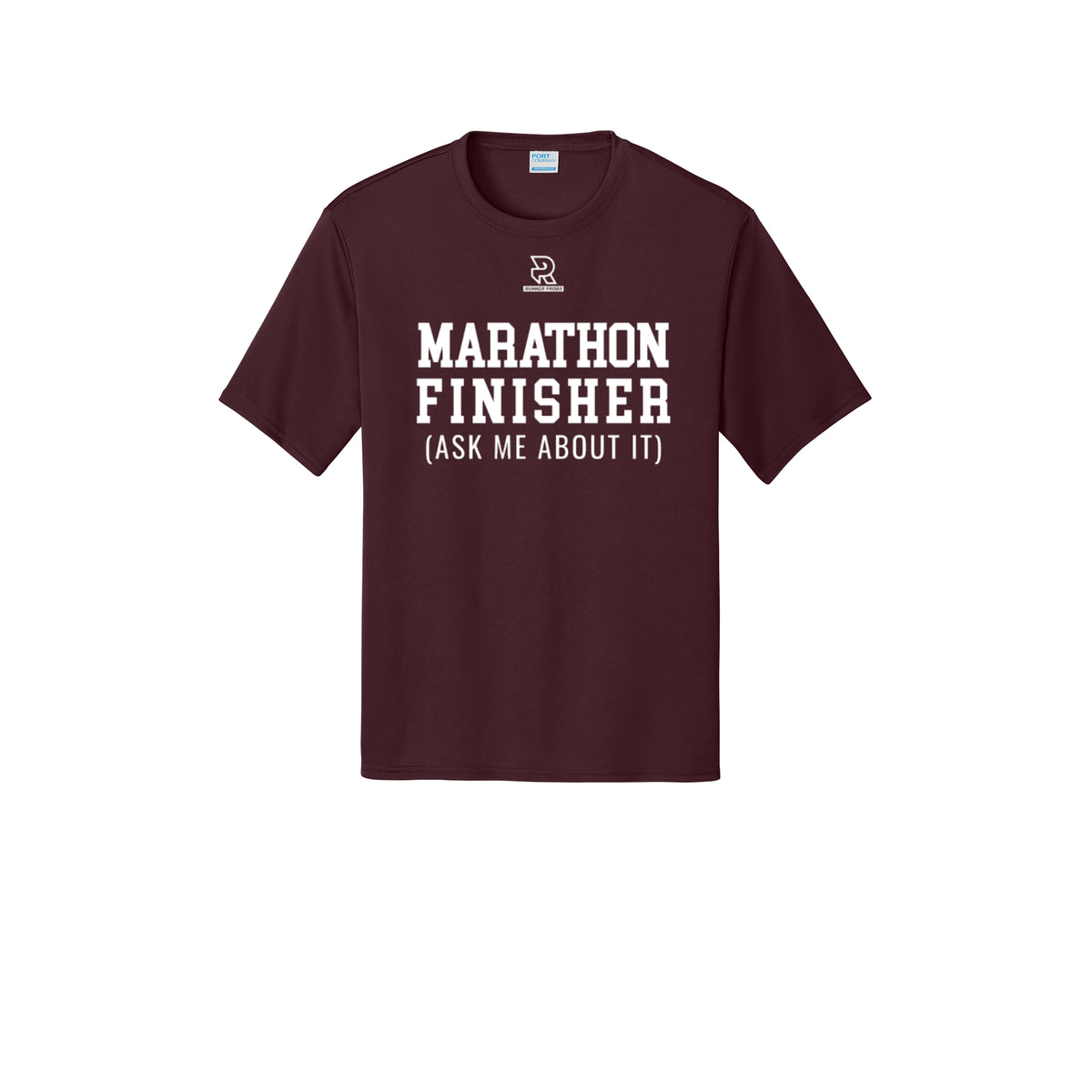 MARATHON FINISHER (White) - Short Sleeve Performance Tee