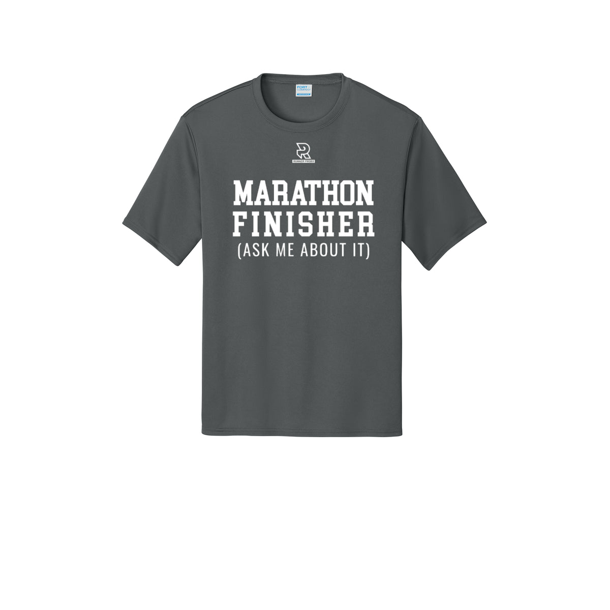 MARATHON FINISHER (White) - Short Sleeve Performance Tee