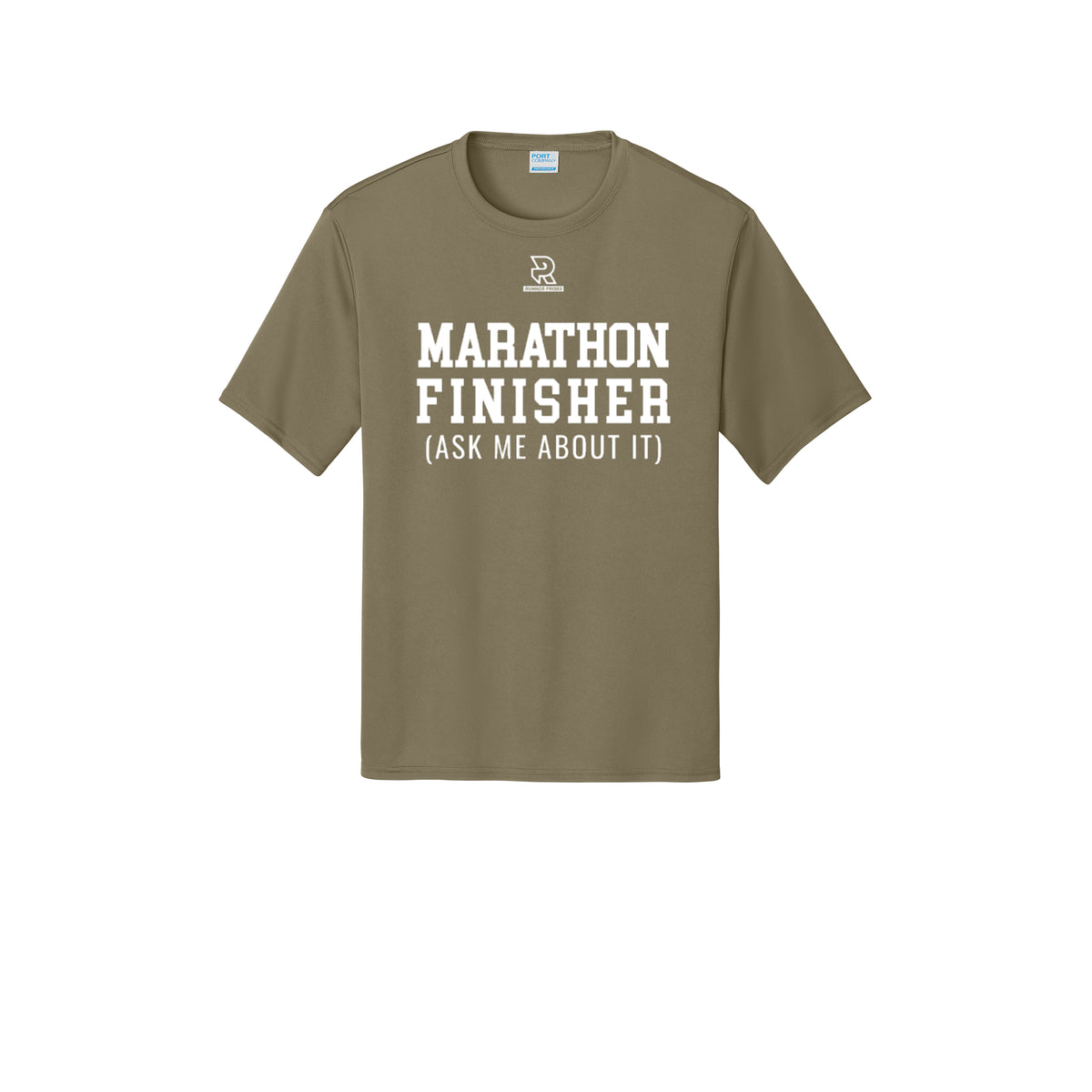 MARATHON FINISHER (White) - Short Sleeve Performance Tee