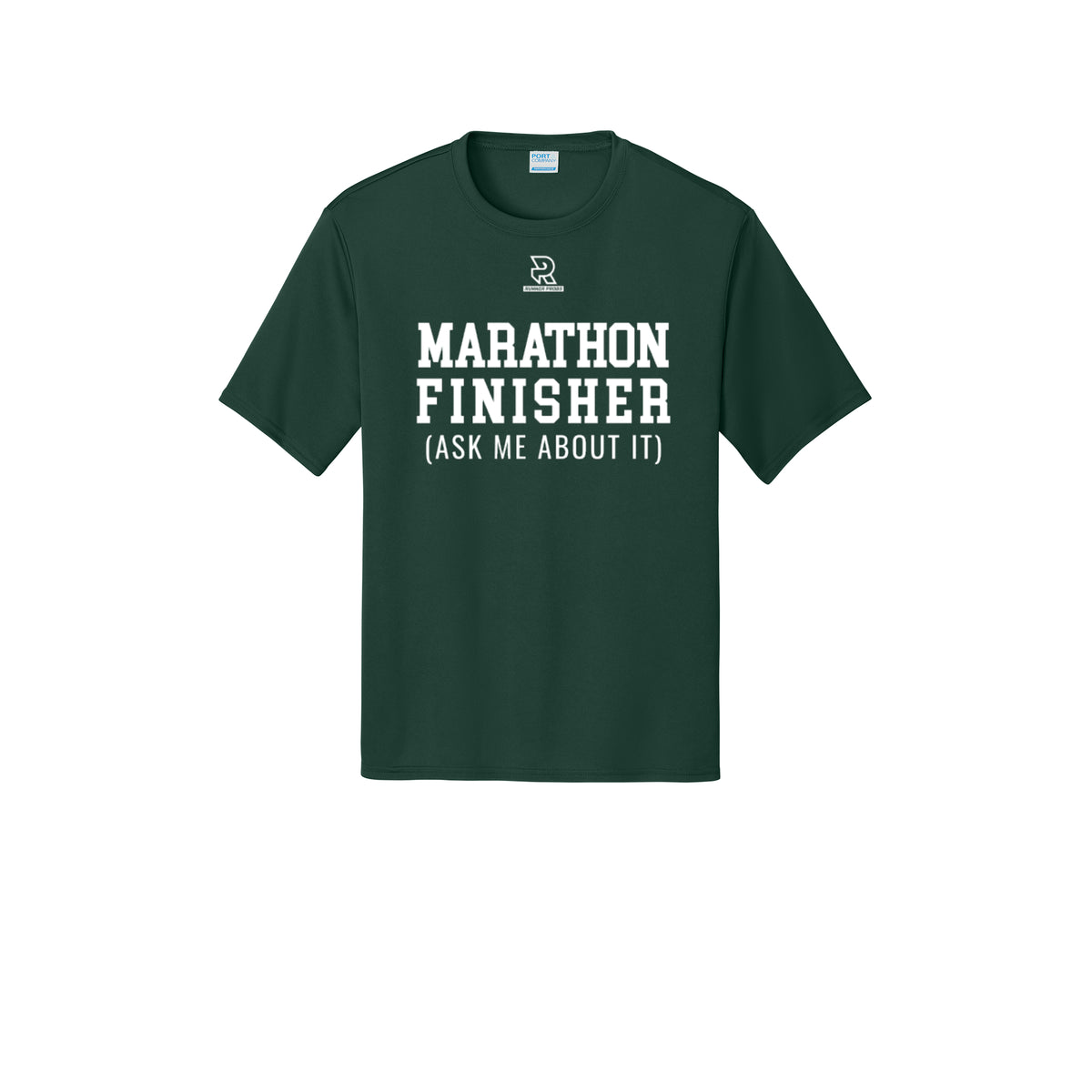 MARATHON FINISHER (White) - Short Sleeve Performance Tee