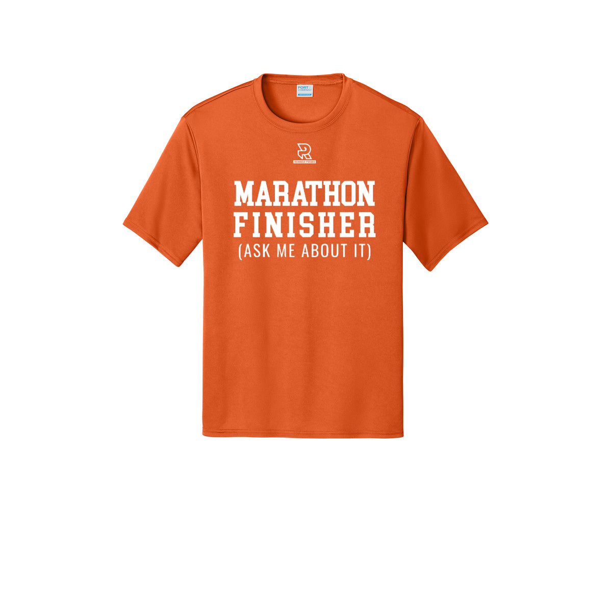 MARATHON FINISHER (White) - Short Sleeve Performance Tee
