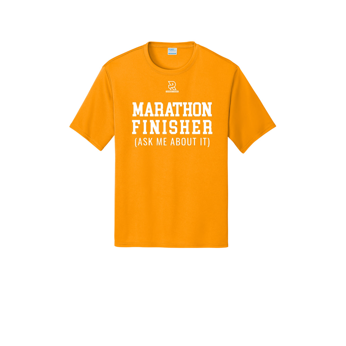 MARATHON FINISHER (White) - Short Sleeve Performance Tee