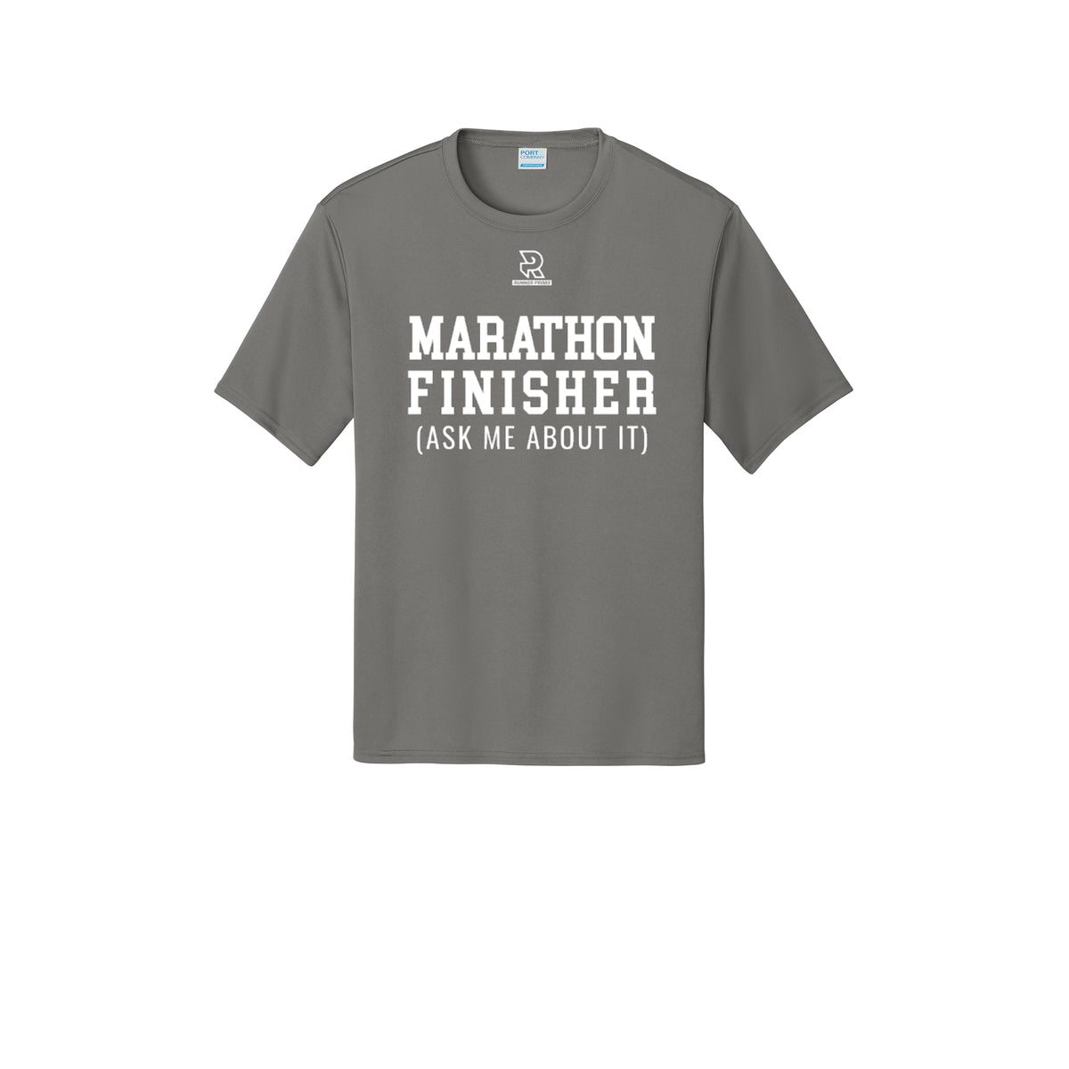 MARATHON FINISHER (White) - Short Sleeve Performance Tee