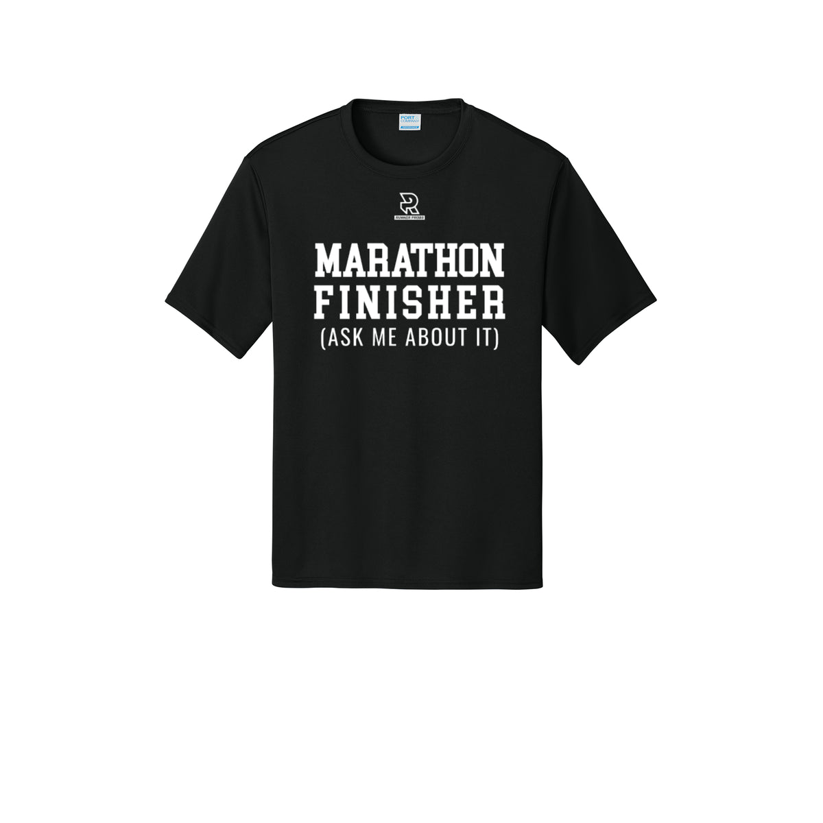 MARATHON FINISHER (White) - Short Sleeve Performance Tee