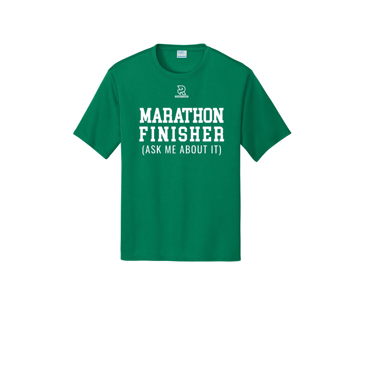 MARATHON FINISHER (White) - Short Sleeve Performance Tee