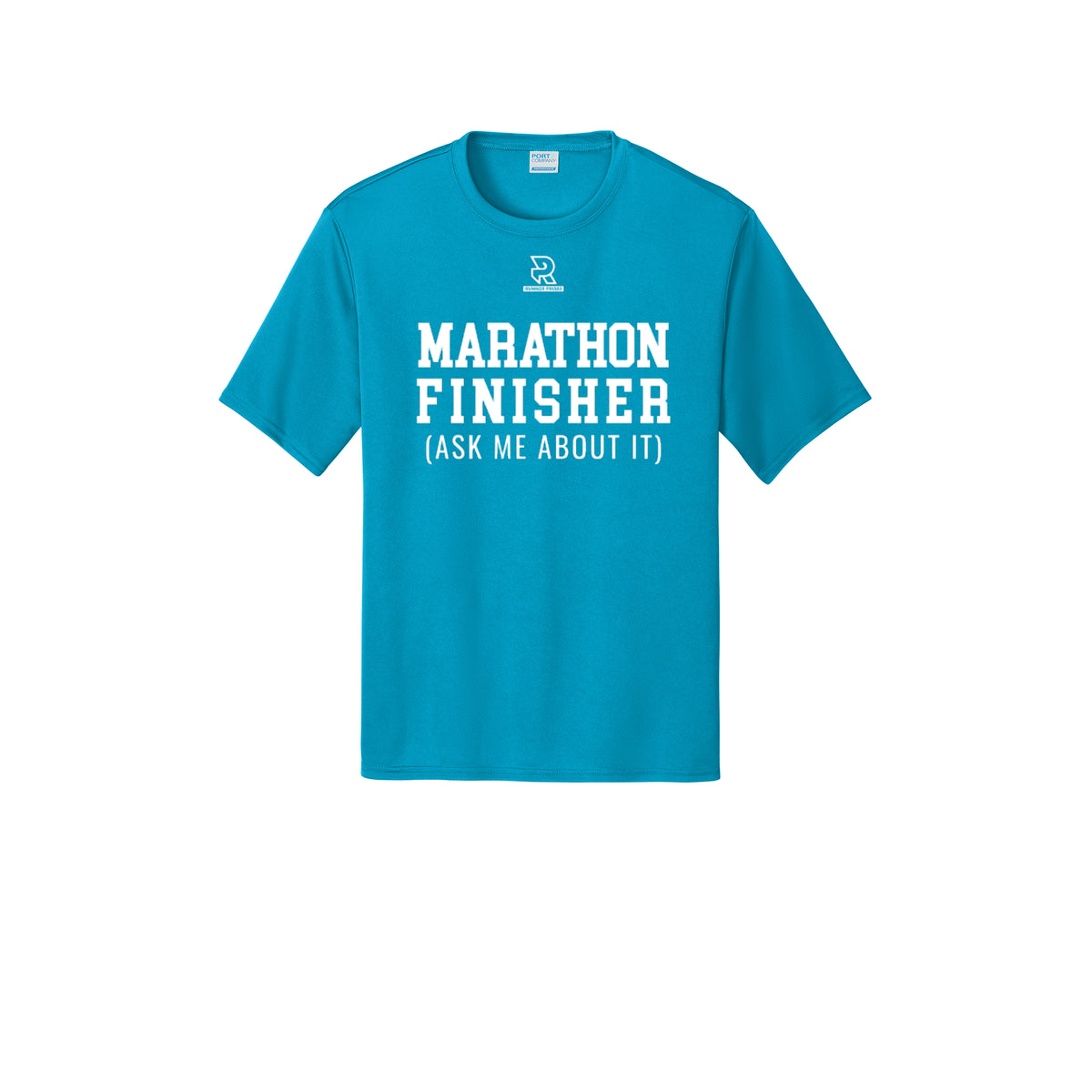 MARATHON FINISHER (White) - Short Sleeve Performance Tee