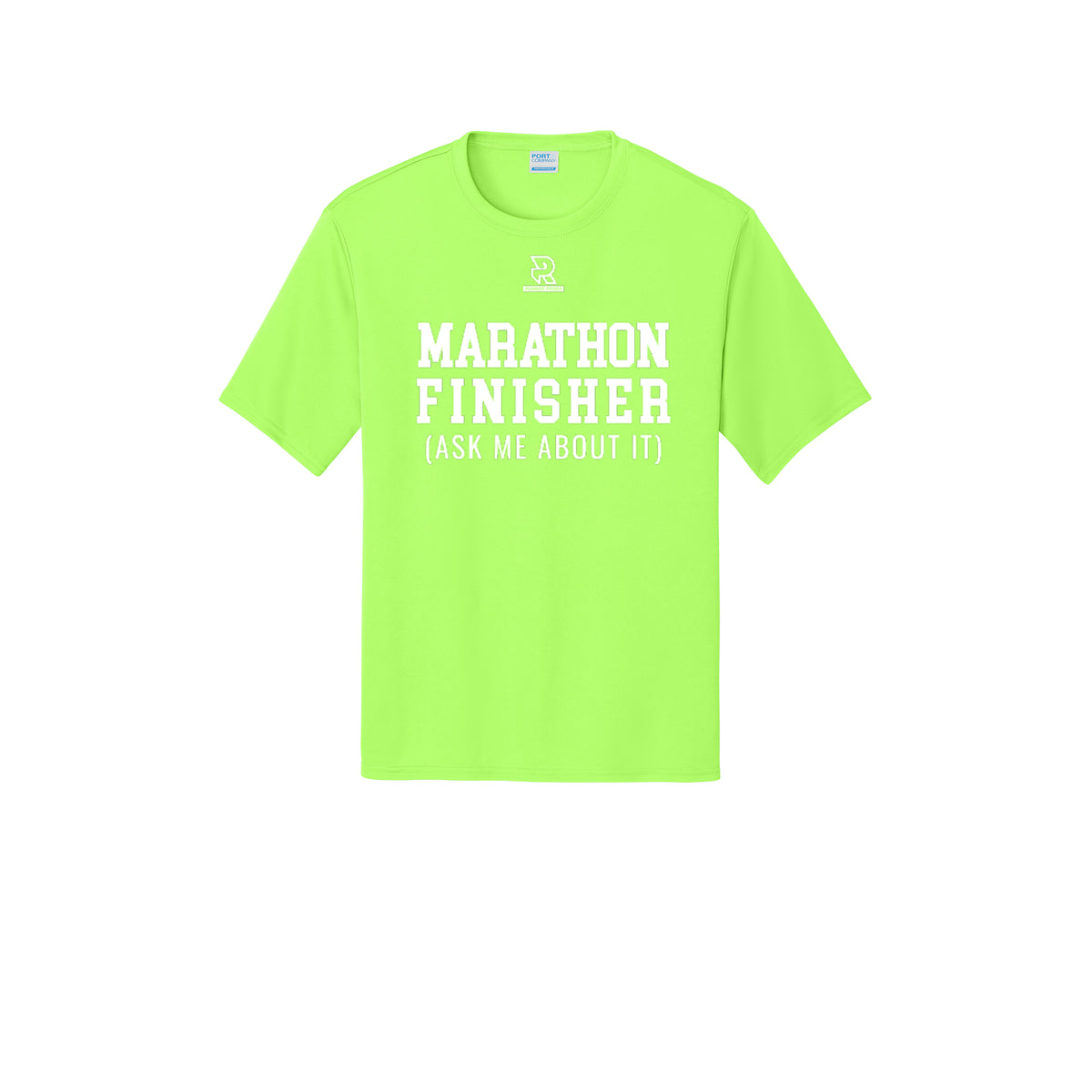 MARATHON FINISHER (White) - Short Sleeve Performance Tee