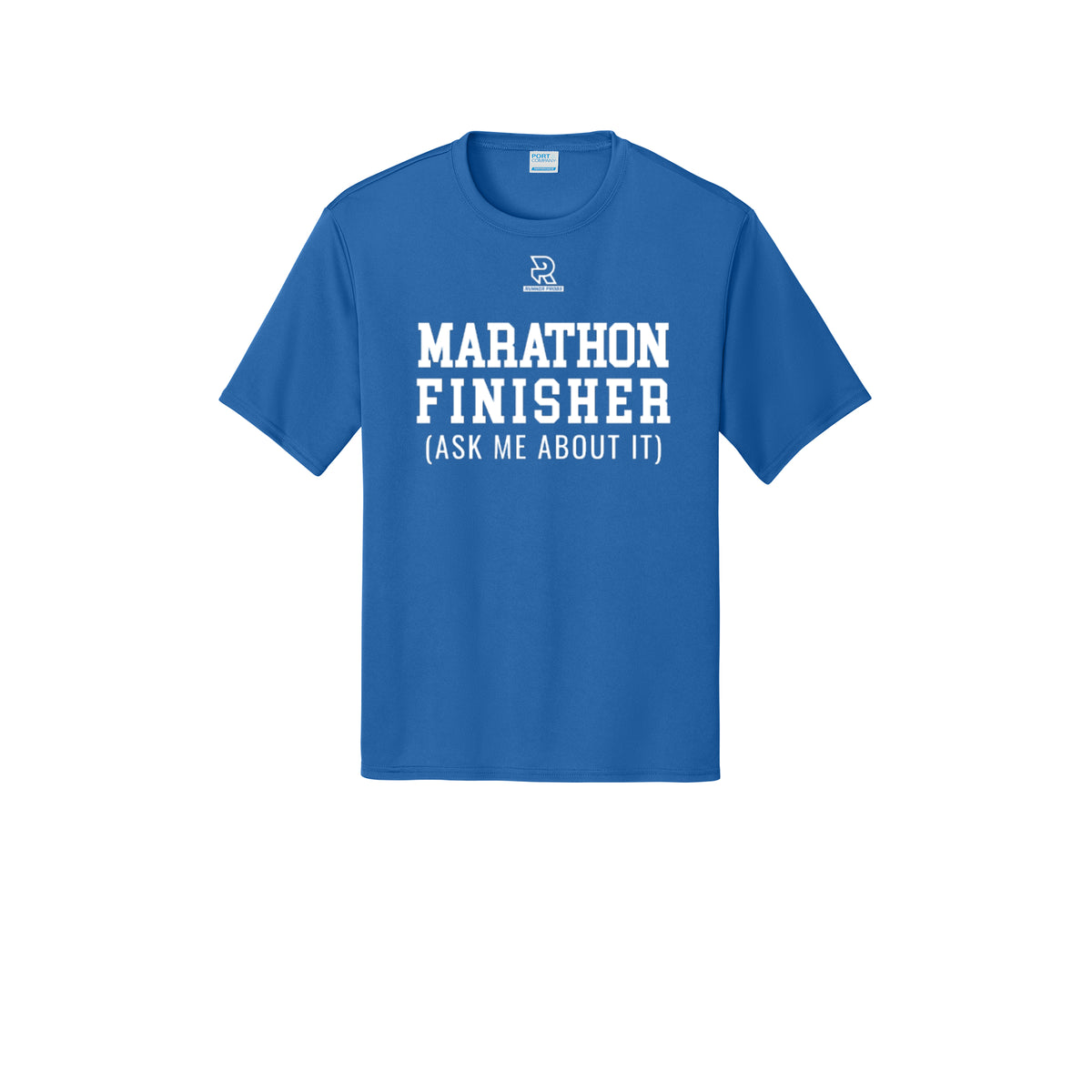 MARATHON FINISHER (White) - Short Sleeve Performance Tee