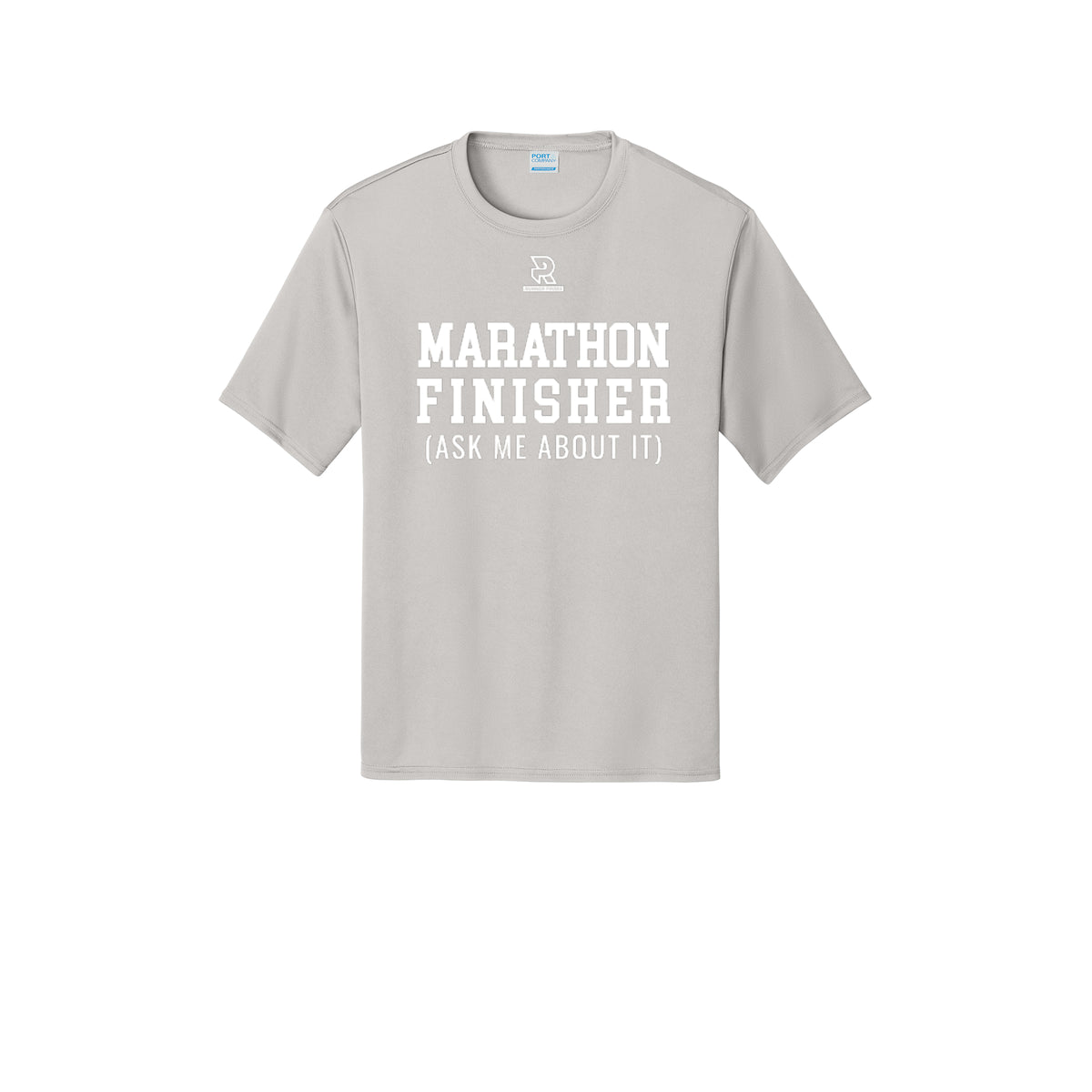 MARATHON FINISHER (White) - Short Sleeve Performance Tee
