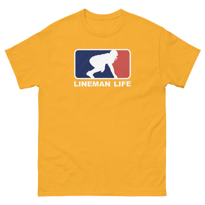 LINEMEN LIFE LOGO - Heavyweight T-Shirt