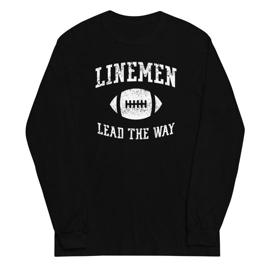 LINEMEN LEAD THE WAY - Tall Long Sleeve T-Shirt