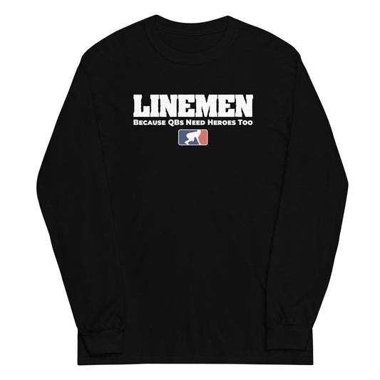 LINEMEN: QBS HEROES - Tall Long Sleeve T-Shirt