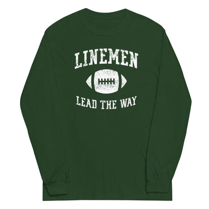 LINEMEN LEAD THE WAY - Tall Long Sleeve T-Shirt