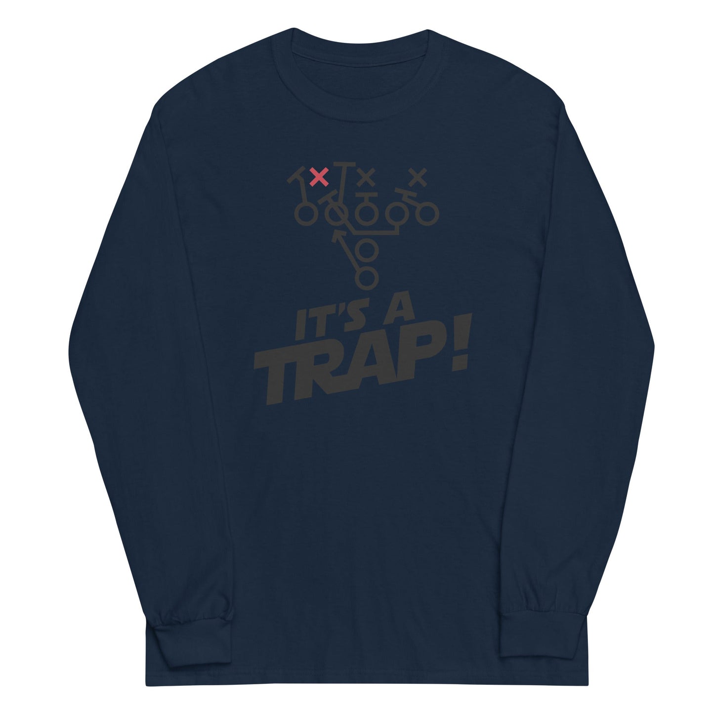 ITS A TRAP! (Black) - Tall Long Sleeve T-Shirt