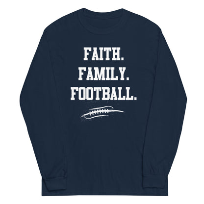 FAITH FAMILY FOOTBALL - Tall Long Sleeve T-Shirt