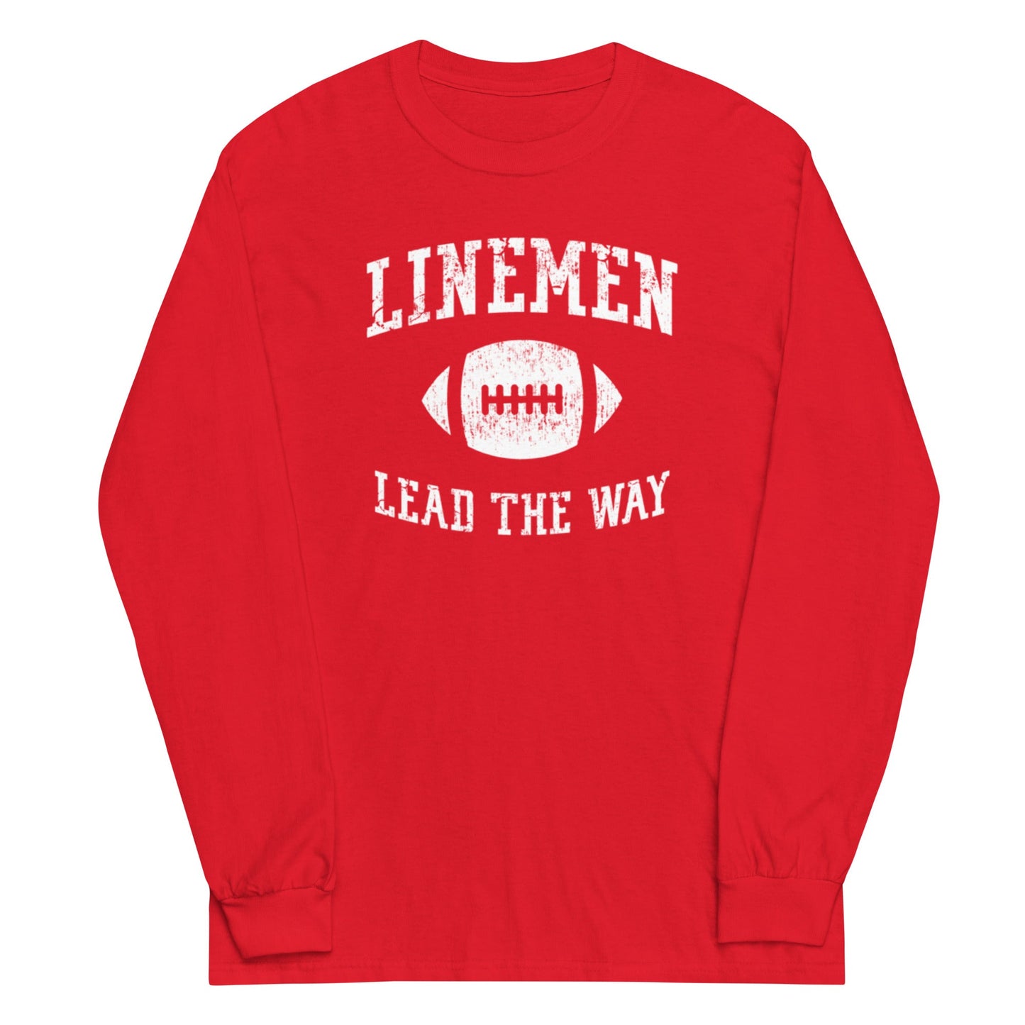 LINEMEN LEAD THE WAY - Tall Long Sleeve T-Shirt