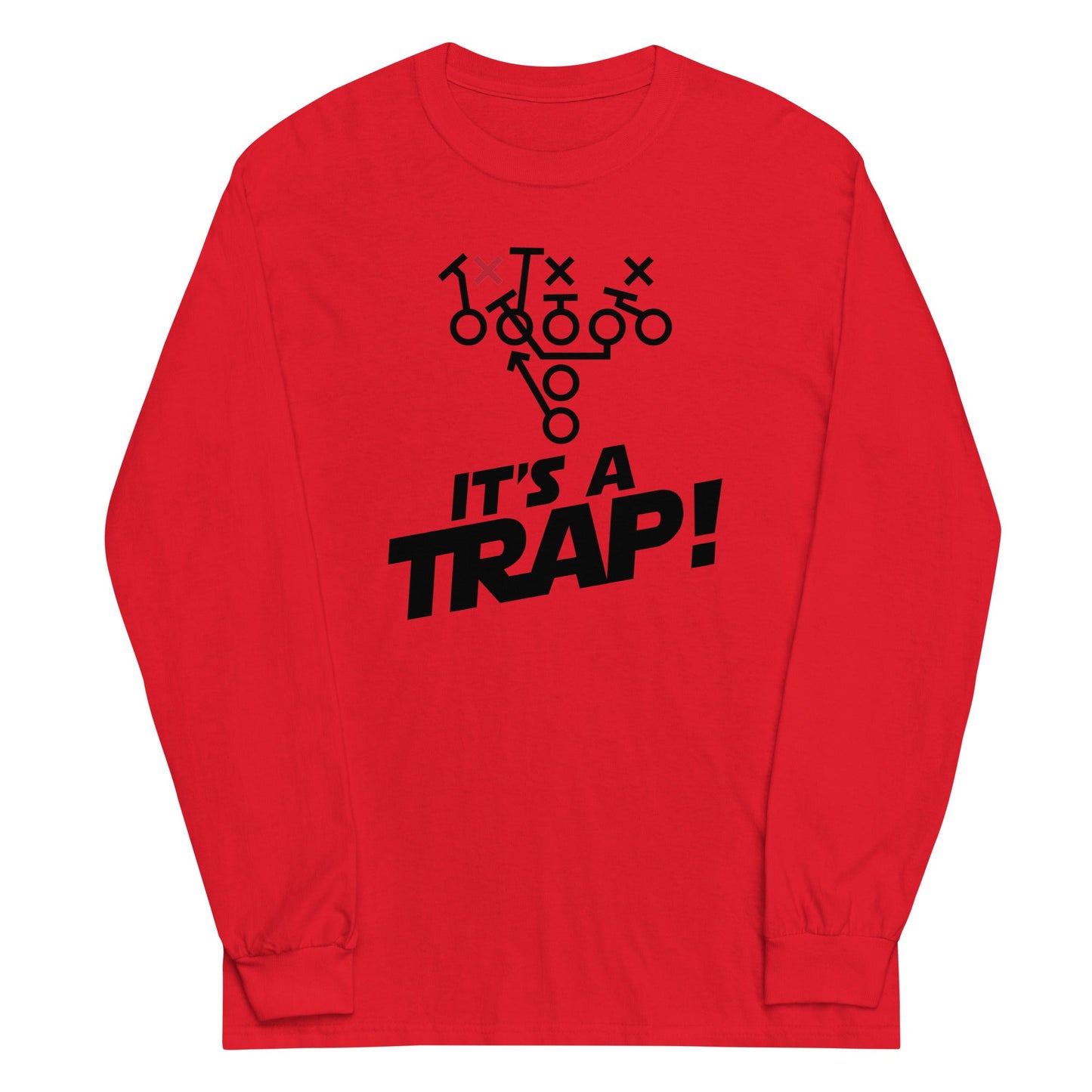 ITS A TRAP! (Black) - Tall Long Sleeve T-Shirt