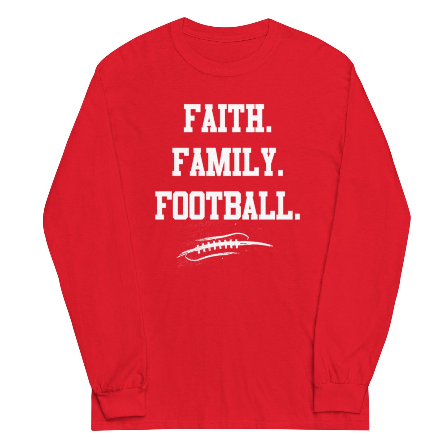 FAITH FAMILY FOOTBALL - Tall Long Sleeve T-Shirt
