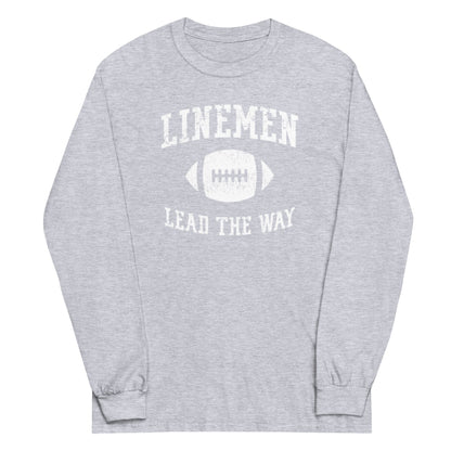 LINEMEN LEAD THE WAY - Tall Long Sleeve T-Shirt