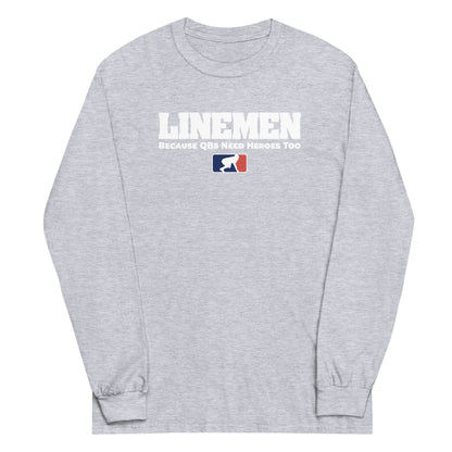 LINEMEN: QBS HEROES - Tall Long Sleeve T-Shirt