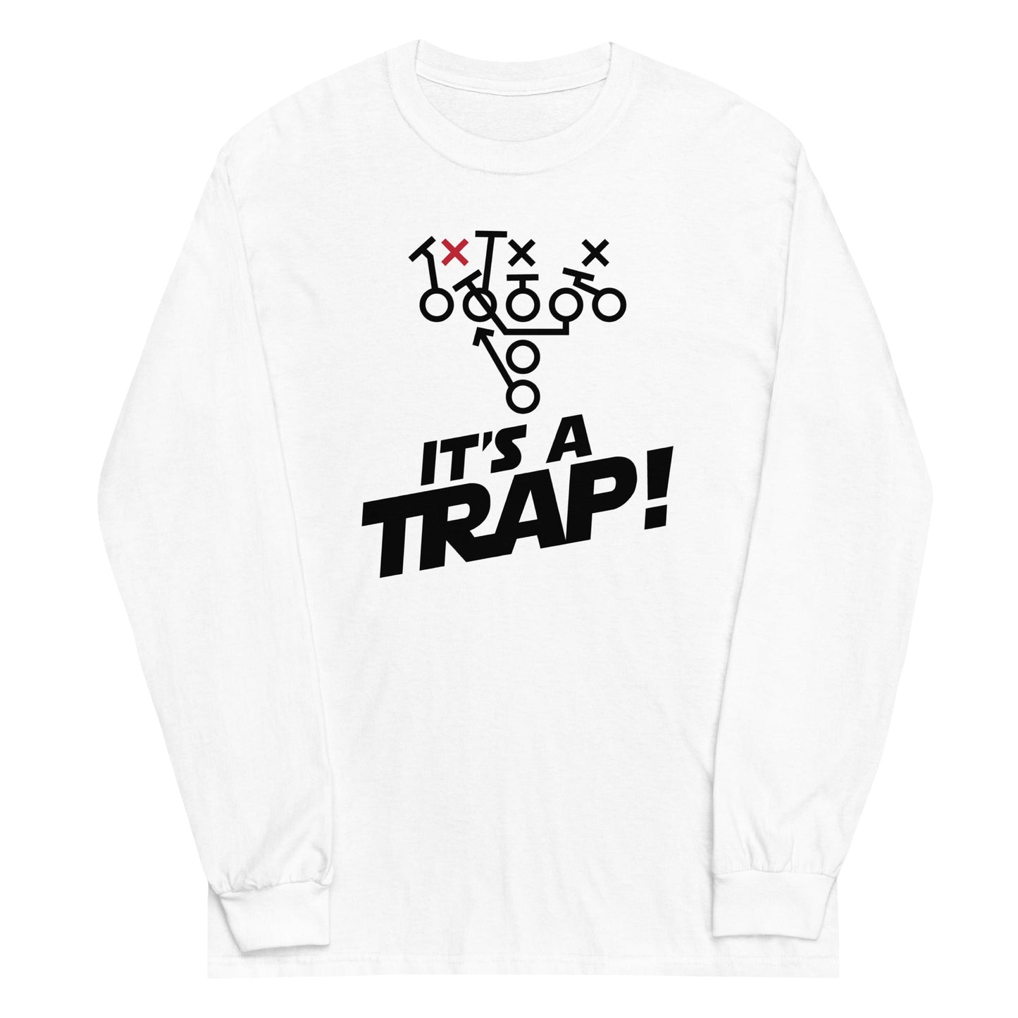ITS A TRAP! (Black) - Tall Long Sleeve T-Shirt