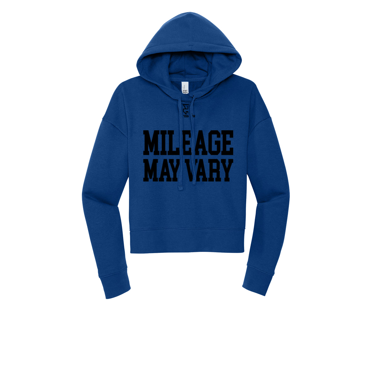 MILEAGE MAY VARY (Black) - Womens Fleece Hoodie