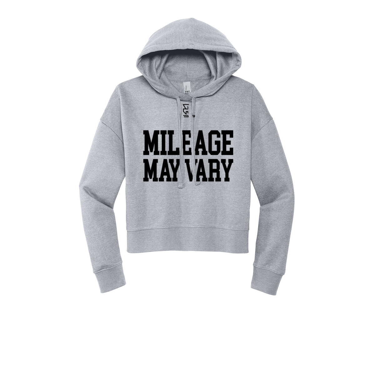 MILEAGE MAY VARY (Black) - Womens Fleece Hoodie