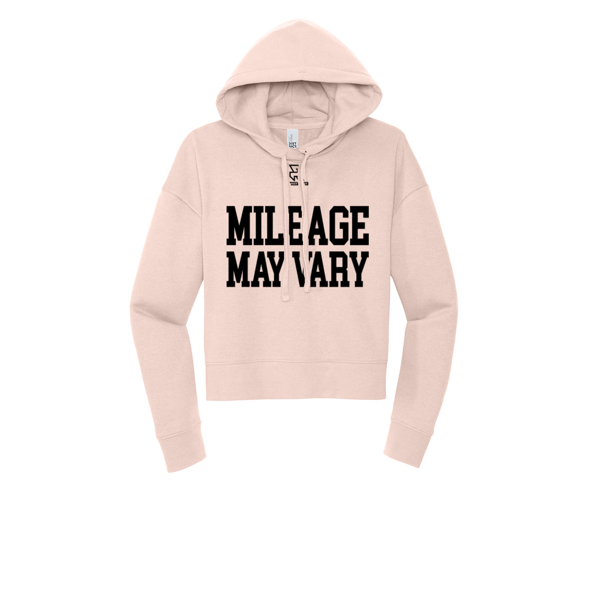 MILEAGE MAY VARY (Black) - Womens Fleece Hoodie
