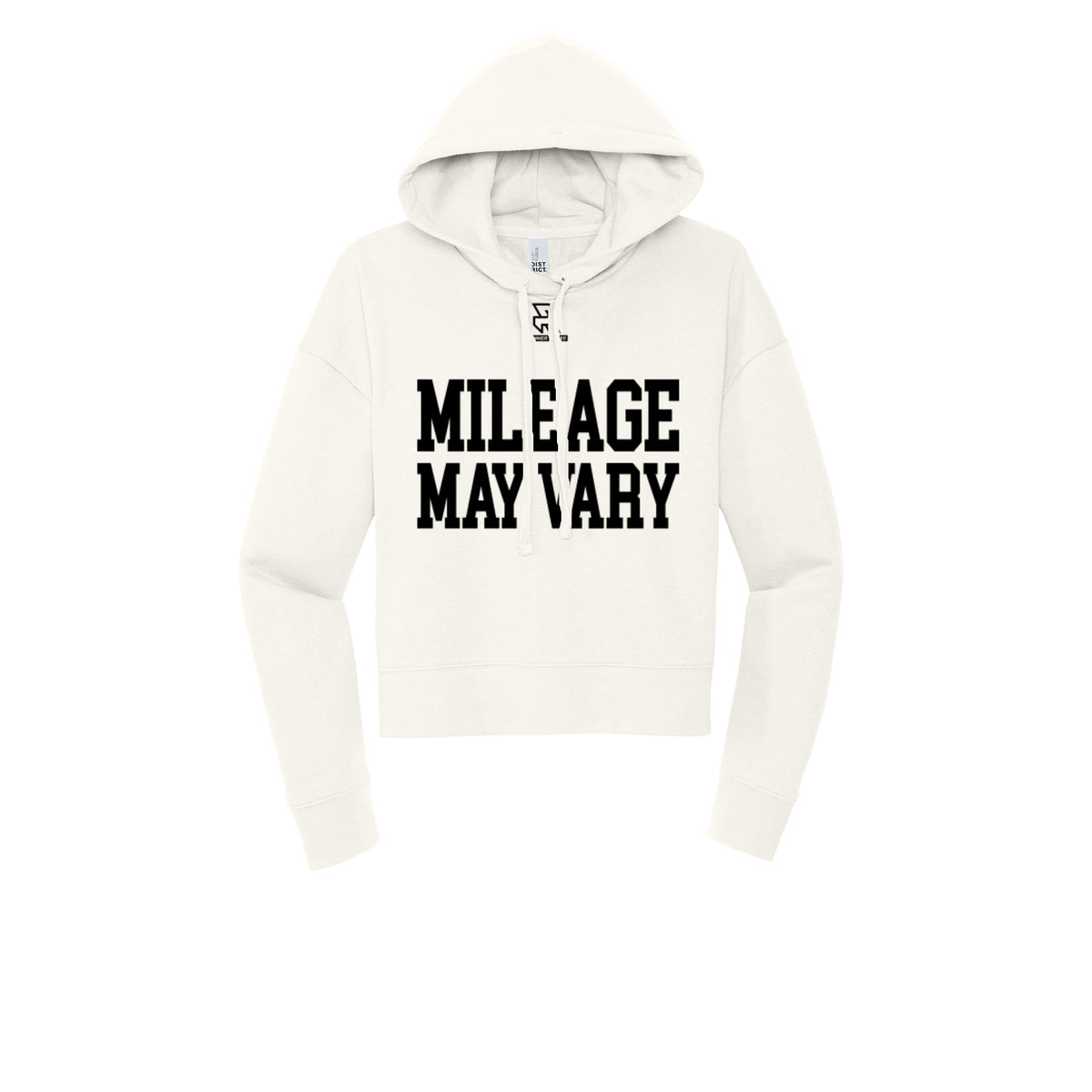 MILEAGE MAY VARY (Black) - Womens Fleece Hoodie