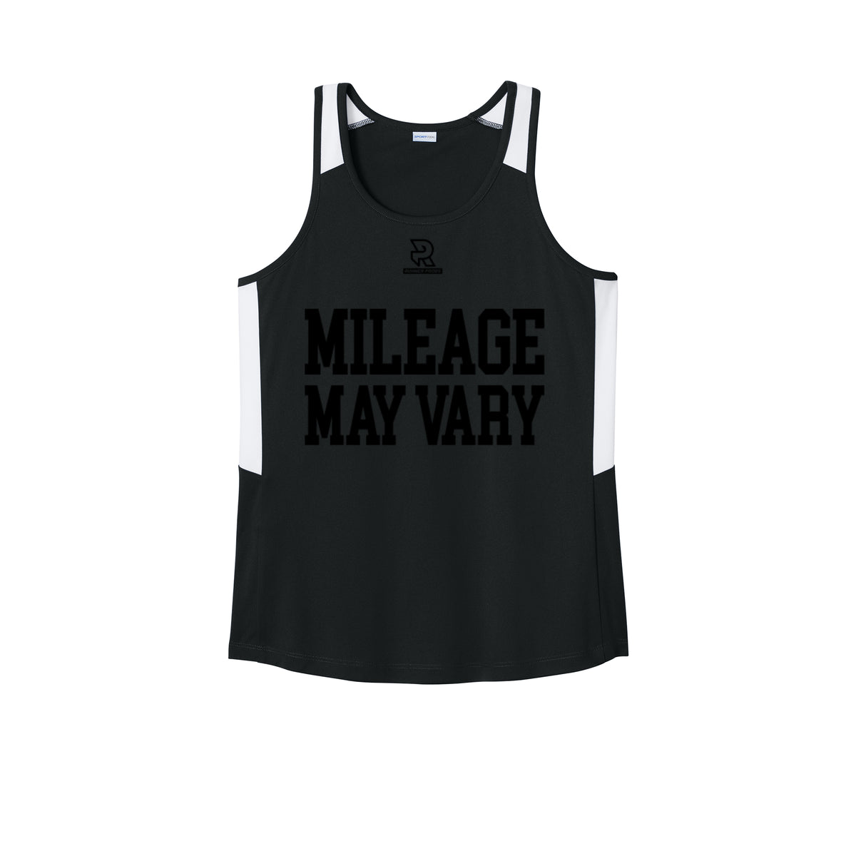 MILEAGE MAY VARY (Black) - Womens Club Track Tank