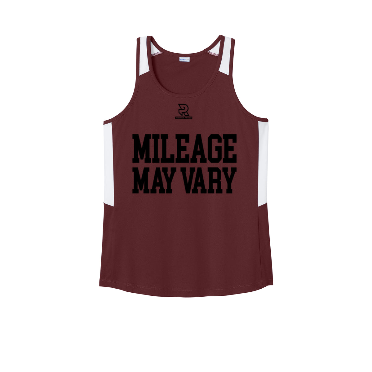 MILEAGE MAY VARY (Black) - Womens Club Track Tank