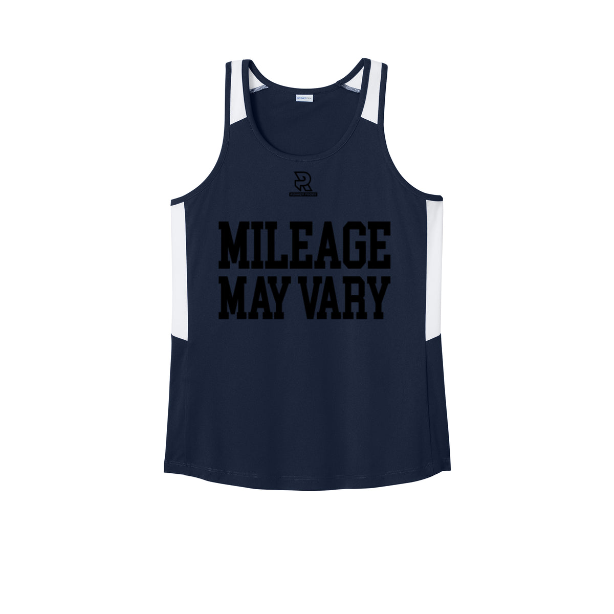 MILEAGE MAY VARY (Black) - Womens Club Track Tank
